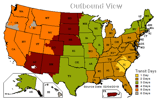 UPS Map